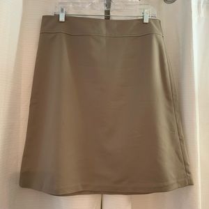 Khaki pencil skirt